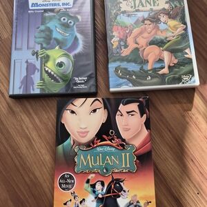 Disney DVD Collection - Monsters, Inc., Tarzan, Mulan II